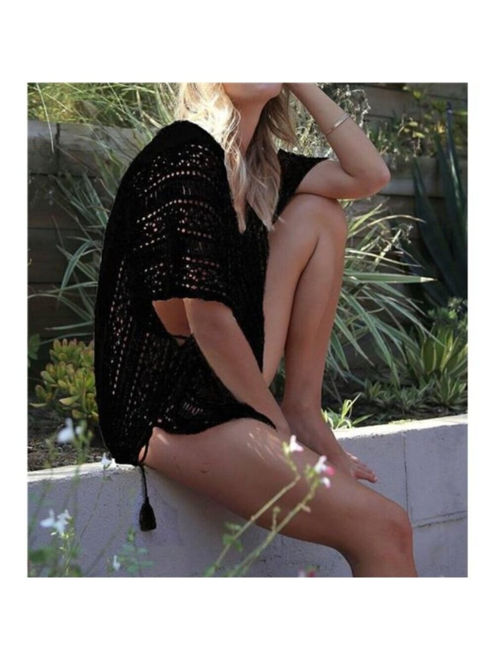 Women's Summer Swimsuit Bikini 2023 Beach Swimwear Crochet Cover up - Picture 4 of 5